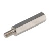 HARWIN M3 Brass Hex Standoff, 20 mm Body Length, 6 mm Stud Length, 5 mm Hex Size R30-3002002