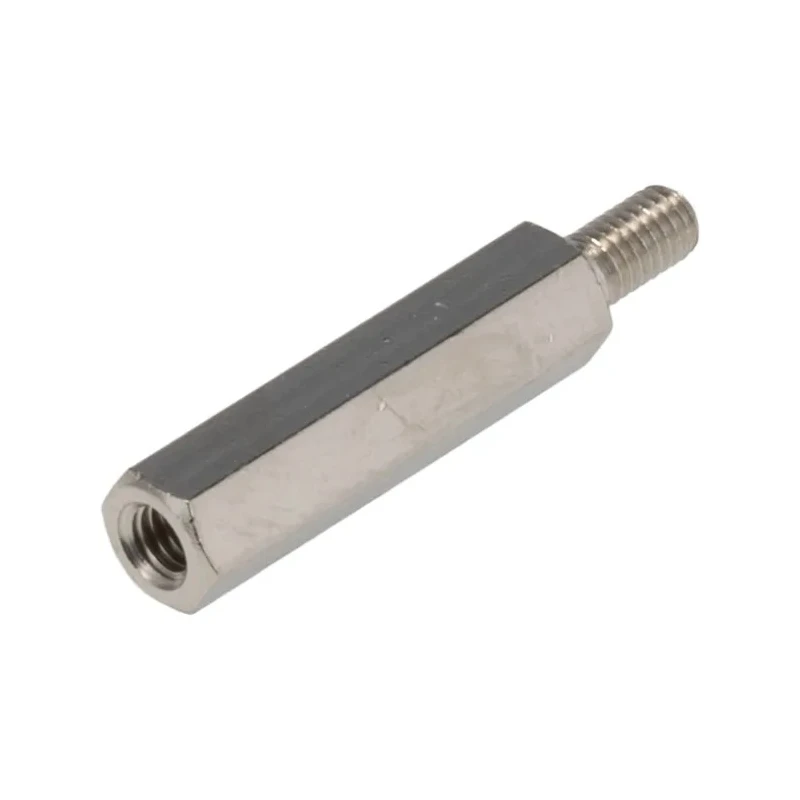 HARWIN M3 Brass Hex Standoff, 20 mm Body Length, 6 mm Stud Length, 5 mm Hex Size R30-3002002