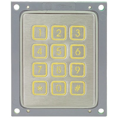 APEM Stainless Steel Keypad 12 Keys IP65 Rated Mechanical 1,000,000 Cycles 