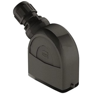 HARTING Han-Eco Range Heavy Duty Power Connector Hood Cable Mount Polyamide Body IP65 10A 1 Lever 19461100546