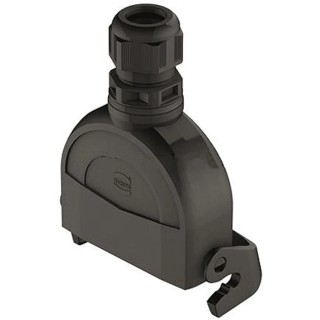 HARTING Han-Eco Range Heavy Duty Power Connector Housing 16A 1 Lever Locking Cable Mount M25 Polyamide IP65 19461160436