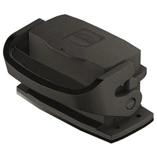 HARTING Han-Eco Range Heavy Duty Power Connector Housing 10A Bulkhead Mount Polyamide IP65 19460100302