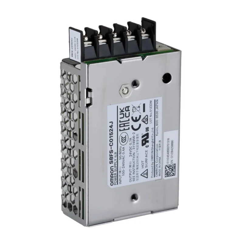 Omron S8FS-C Switched Mode DIN Rail Power Supply 24V DC, 15W, 700mA Output 