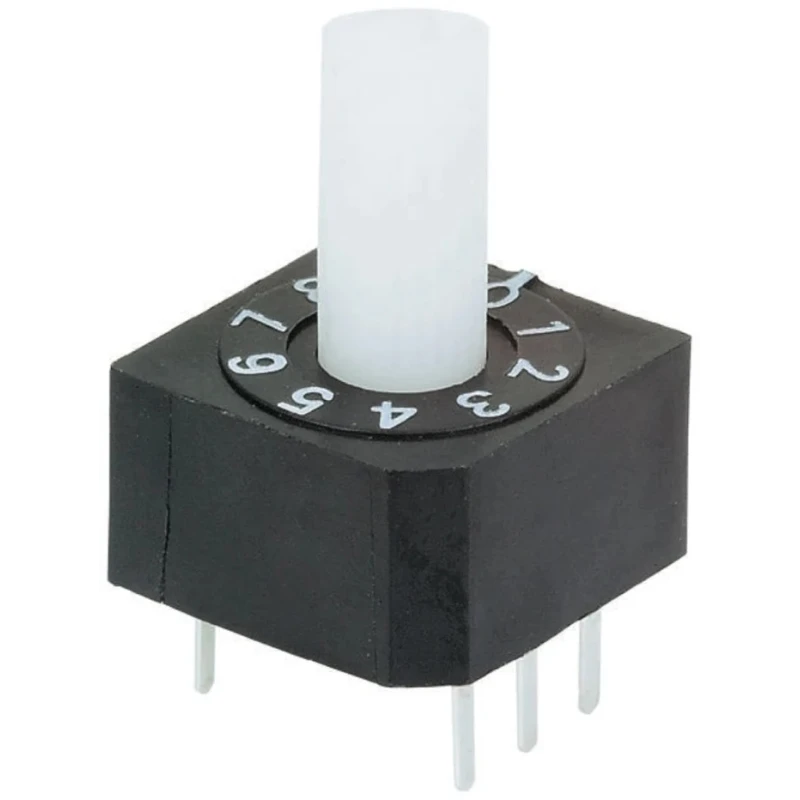 Omron Rotary Coded DIP Switch Through Hole Mount Rotary Shaft Actuator Series A6A A6A-16RS