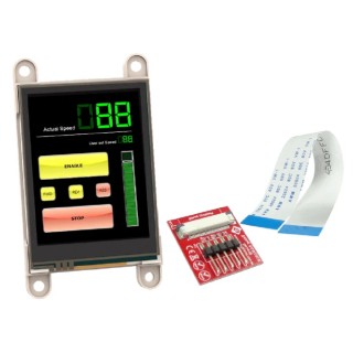 4D Systems gen4-uLCD-28DT LCD Colour Touch Screen Display Module 71.12 mm 240 x 320 pixel gen4-uLCD-28DT