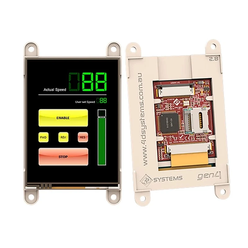4D Systems gen4-uLCD-28DT LCD Colour Touch Screen Display Module 71.12 mm 240 x 320 pixel gen4-uLCD-28DT