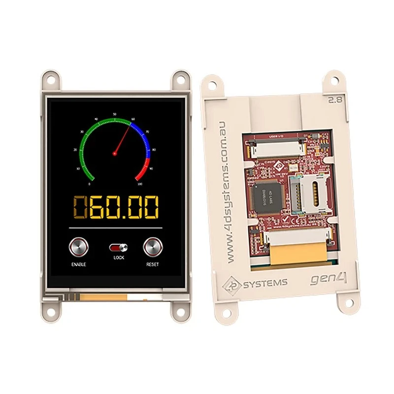 4D Systems 3.2in LCD Colour Display Touch Screen 81.28 mm 240 x 320 pixel gen4-uLCD-32DT