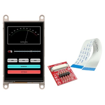4D Systems LCD Colour Display Touch Screen 88.9 mm 320 x 480 Pixel Serial Interface Resistive Touch LED gen4-uLCD-35DT