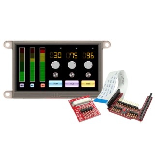 4D Systems gen4 4.3 in Arduino Compatible Resistive Touch Screen Display Module 480 x 272 pixel 