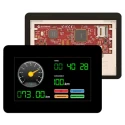 4D Systems LCD Colour Display Touch Screen 4.3 in 480 x 272 pixel Serial Interface Capacitive Touch gen4-uLCD-43DCT-CLB-AR