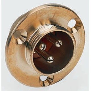 Hirose Industrial Circular Connector Circular, 2 Contacts, PCB Mount, 19 mm Size, Socket Male, 7A Current, 500V, HS16RA-2