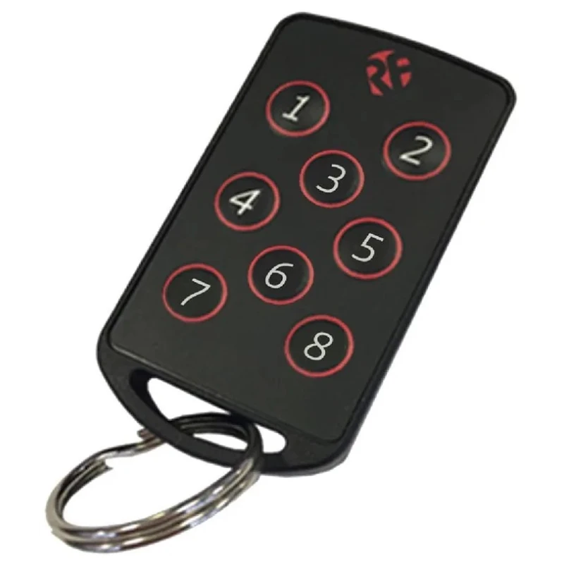 RF Solutions Remote Control Fob 8 Button 8 Channel 869.5 MHz IP68 Waterproof FOBBER-8T8