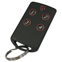 RF Solutions 4 Button Remote Control Fob, 4 Channels, 869.5 MHz Frequency, FOBBER-8T4