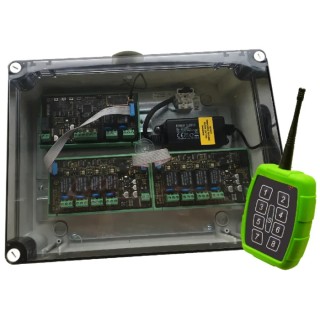 RF Solutions Industrial Remote Control System 868 MHz 8 Channels 12 V PSU IP65 PROTRAP-8S8