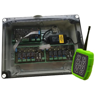 RF Solutions Industrial Remote Control System 868 MHz 8 Channels 12 V PSU IP65 PROTRAP-8S8