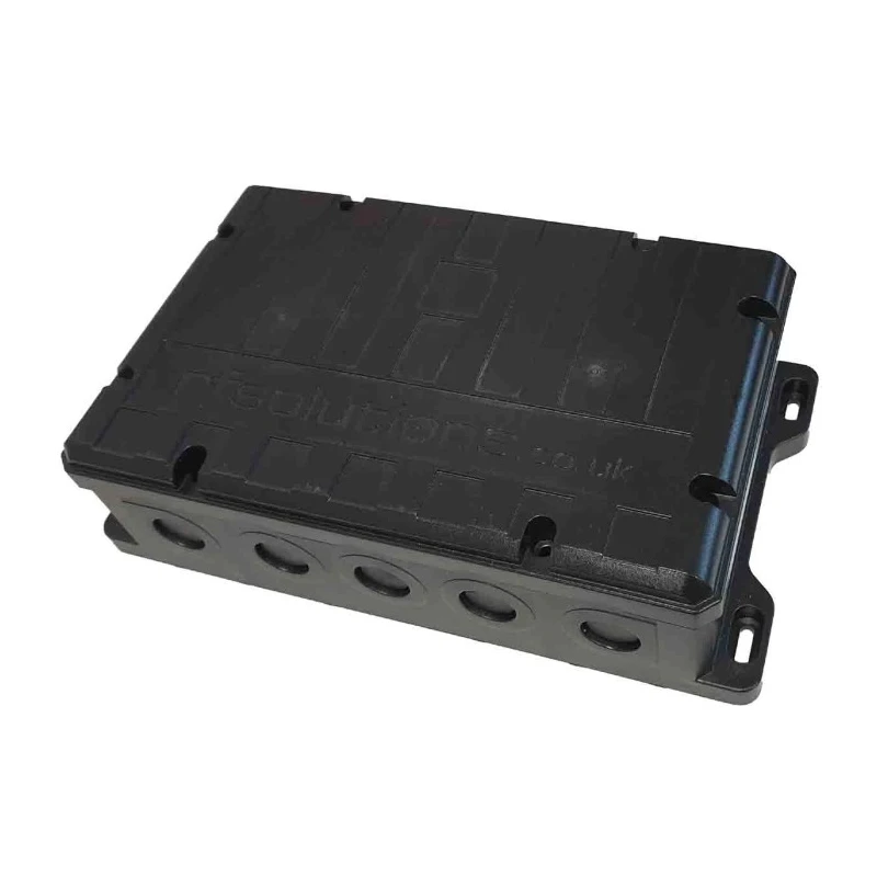 RF Solutions SHOEBOX Series Black Black Lid ABS Enclosure, IP68, 154 mm Height x 240 mm Width x 80 mm Length ENC-SHOEBOX-KIT