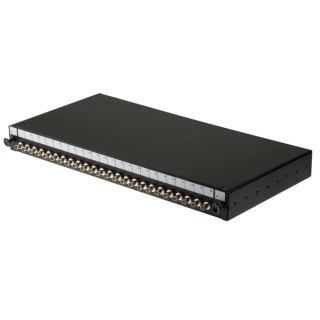RS PRO 24 Port ST Multimode Fibre Optic Patch Panel Sliding Type 1U Rack Height 44mm Depth 205mm 482mm Width 125-8404