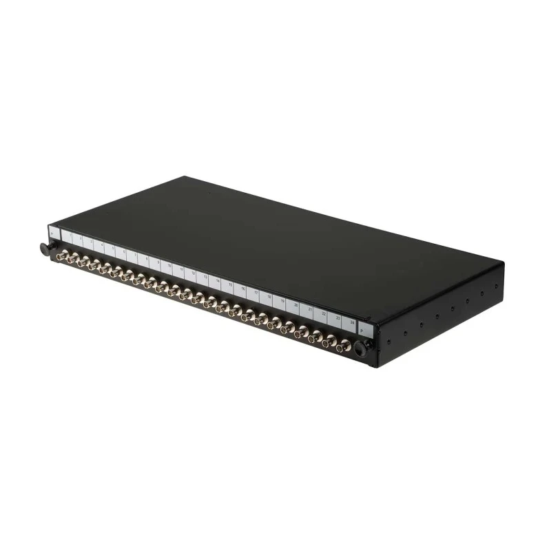 RS PRO 24 Port ST Multimode Fibre Optic Patch Panel Sliding Type 1U Rack Height 44mm Depth 205mm 482mm Width 125-8404