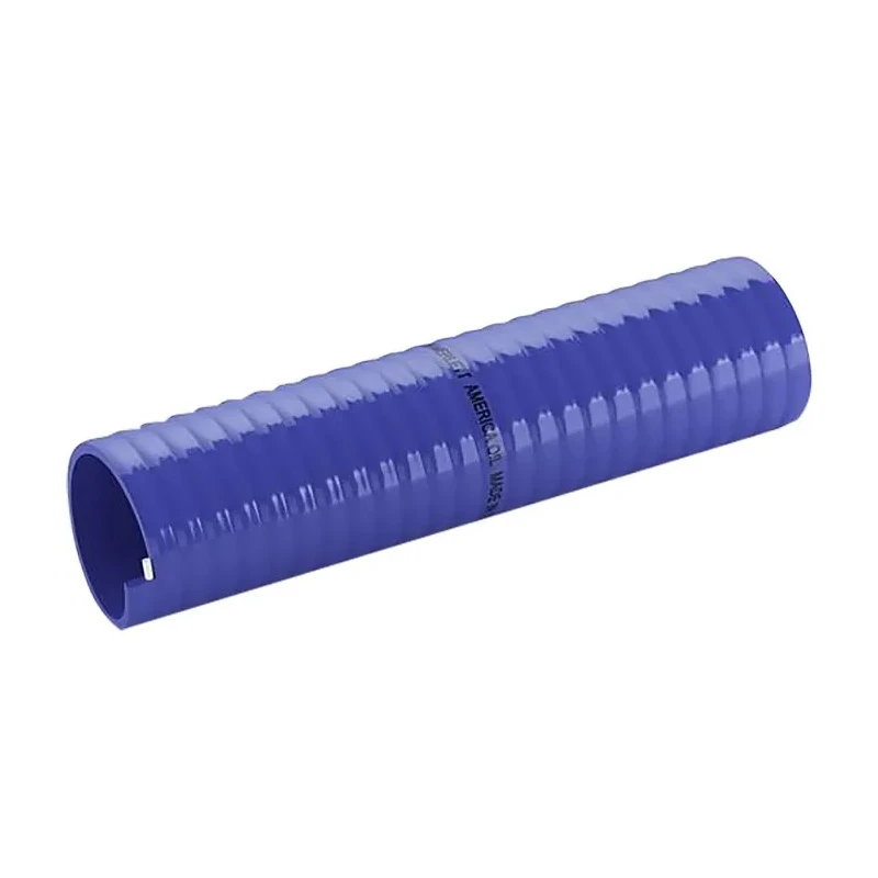 Merlett Plastics America Oil Polyvinyl Chloride Hose Pipe, 38 mm ID, 47.6 mm OD, 5 m Length, Blue, Model 911101038926R