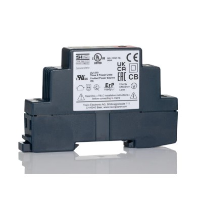 TRACOPOWER TBLC 06-112 Switched Mode DIN Rail Power Supply 85-264V AC Input, 16V DC 500mA Output, 6W