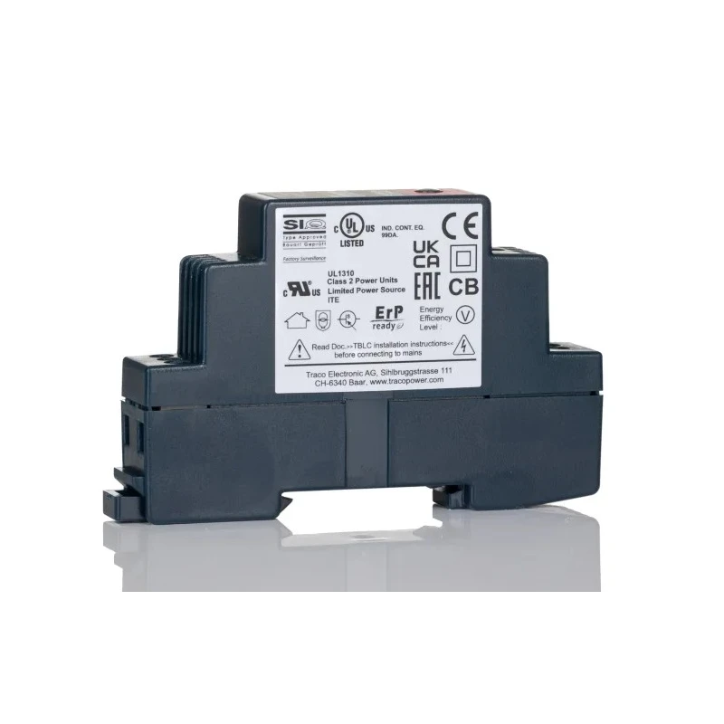 TRACOPOWER TBLC 06-112 Switched Mode DIN Rail Power Supply 85-264V AC Input, 16V DC 500mA Output, 6W
