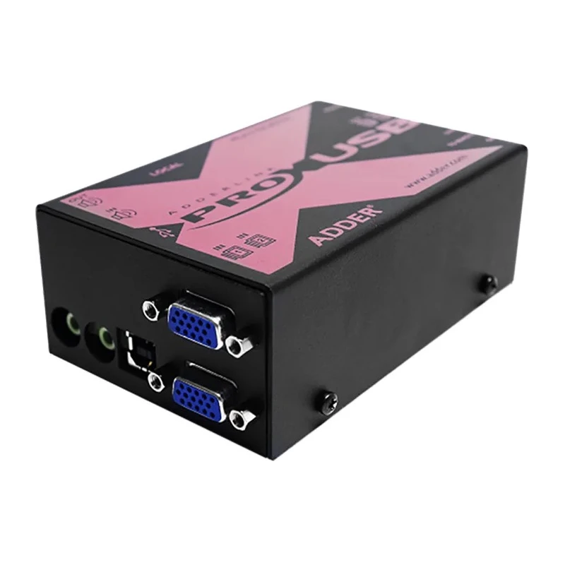 Adder Dual Monitor USB Extender Pair VGA over Catx KVM Extender 300m X-USBPRO-MS2-UK