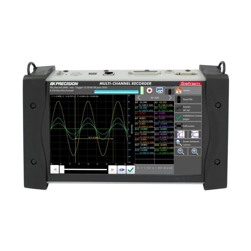 Sefram DAS 240 Multi Purpose Data Logger 20 Channel, Ethernet, USB, LCD 10 Inch TFT Touch Screen DAS240BAT