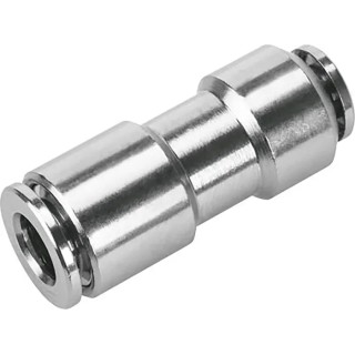 Festo Pneumatic Fitting Reducer Nipple Push-in 8 mm to Push In 6 mm, Nickel Plated Brass, Max 150°C, 20 bar NPQH-D-Q8-Q6-P10