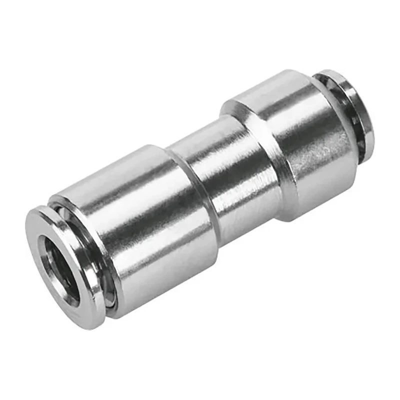 Festo Pneumatic Fitting Reducer Nipple Push-in 8 mm to Push In 6 mm, Nickel Plated Brass, Max 150°C, 20 bar NPQH-D-Q8-Q6-P10