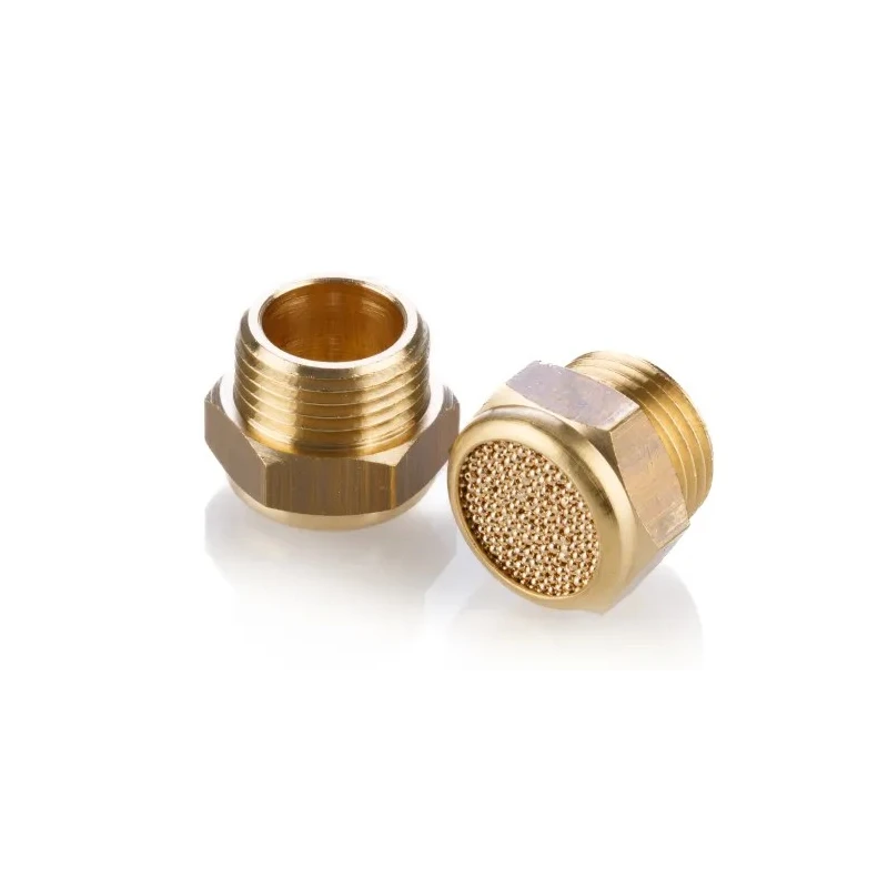 Festo Brass Pneumatic Silencer 10 bar, Threaded G3/8, Noise Reduction 92dB AMTE-M-H-G38