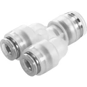 Festo Polypropylene Pneumatic Fitting Push-in 6 mm to Threaded 4 mm NPQP-Y-Q6-Q4-FD-P10