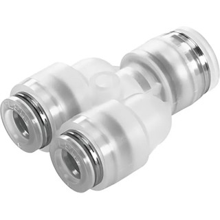 Festo Polypropylene Pneumatic Fitting Push-in 6 mm to Threaded 4 mm NPQP-Y-Q6-Q4-FD-P10