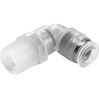 Festo Polypropylene Pneumatic Elbow Fitting Male R 1/2 in to 12mm Push-In NPQP-L-R12-Q12-FD