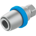 Festo Pneumatic Manual Control Valve, Slide Control, 3/2 Way Double Solenoid, G 1/2 in, 12 bar Max Pressure VBOH-32-G12