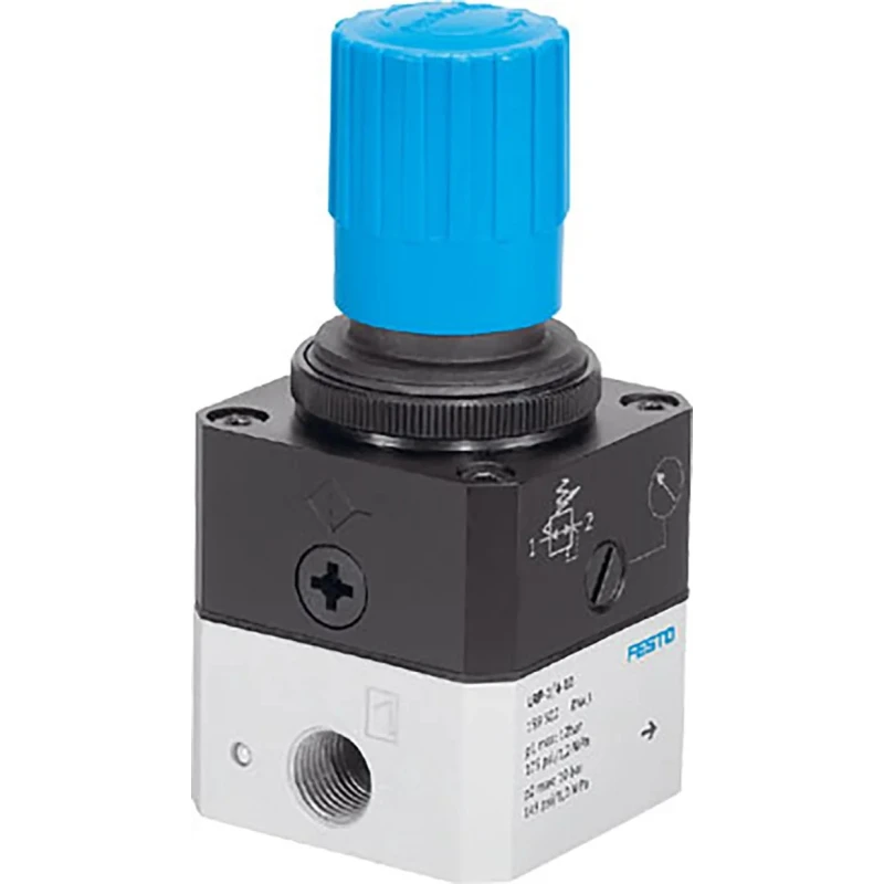 Festo Pneumatic Precision Pressure Regulator G 1/4, Maximum Operating Pressure 8 bar, Temperature Range -10°C to LRP-1/4-0,7