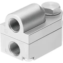 Festo Quick Exhaust Valve 10 bar Threaded Male A Threaded B 1/8 in VBQF-D-G18-E