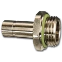 Festo Pneumatic Fitting 12mm Push-in Male Threaded-to-Tube Brass Nickel Finish 150°C 20 bar NPQH-D-G12-S12-P10