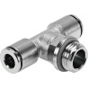 Festo Nickel Plated Brass Pneumatic Fitting Push-in 10 mm Threaded-to-Tube NPQH-T-G12-Q10-P10
