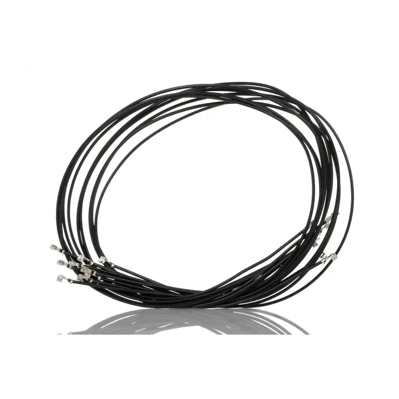 Molex Crimp Wire Female Male Connector 300mm Cable Length Black Jacket 26AWG 79758-1009