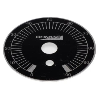 Arcol Ohmite Rheostat Dial for Ohmite Rheostats and Tap Switches, Mica Washer and Enamelled Aluminium Material 5000E