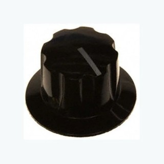 Arcol Ohmite Rheostat Knob for 6.35 mm Shaft, Aluminium, 38.1 mm Diameter 5150E