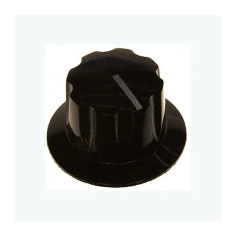 Arcol Ohmite Rheostat Knob for 6.35 mm Shaft, Aluminium, 38.1 mm Diameter 5150E