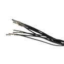 Molex Crimp Wire Female Male Connector 22 AWG 300 mm Cable Length Black 79758-0011