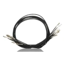Molex Crimp Wire Female Male Connector 22 AWG 300 mm Cable Length Black 79758-0011