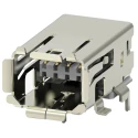 TE Connectivity Type II Surface Right Angle Mini I/O Connector Female 8 Way Shielded 2294417-4