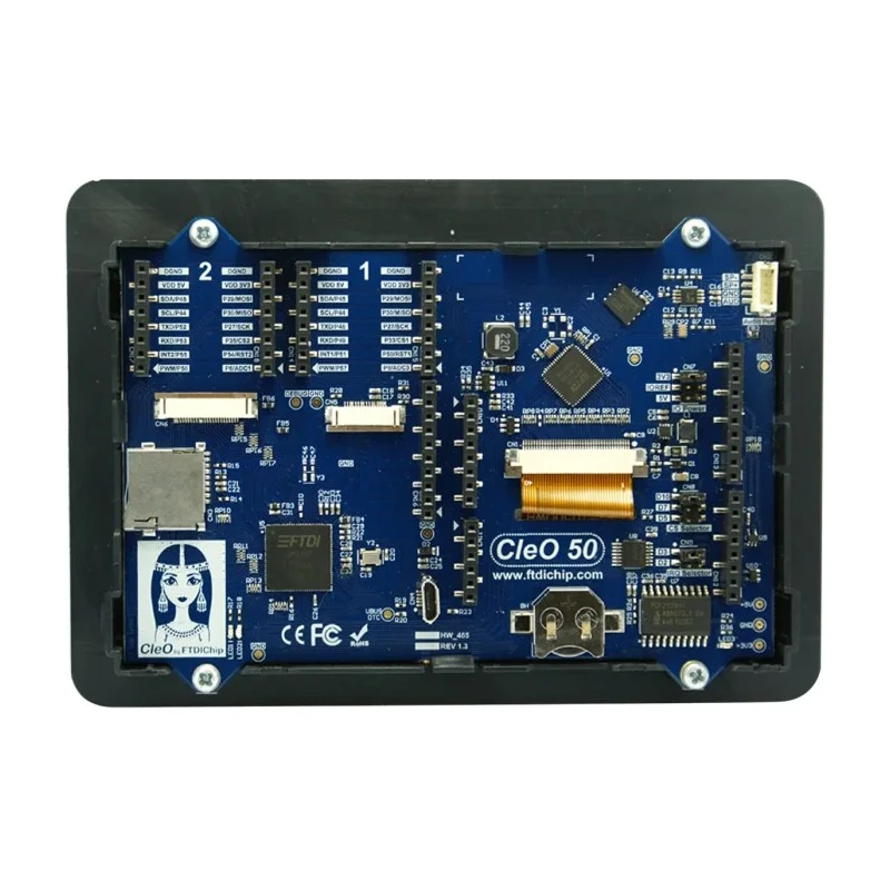 Bridgetek 5 in Arduino Compatible Display with Resistive Touch Screen CleO50