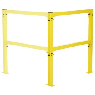 RS PRO Bright Yellow Steel Safety Barrier, 1m Height, 50mm Diameter, 950mm Width 134-241
