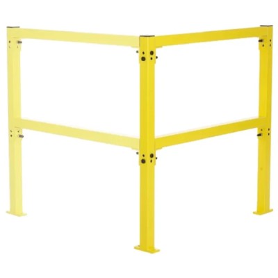 RS PRO Bright Yellow Steel Safety Barrier, 1m Height, 50mm Diameter, 950mm Width 134-241