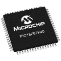 Microchip 8 bit PIC18F Microcontroller 64 MHz 128kB FLASH 64-Pin TQFP PIC18F67K40-E/PT
