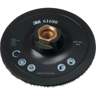 3M Centre Pin Backing Pad 115mm Diameter for Angle Grinder, Pedestal Bench Grinder, Straight Grinder, Chop Saw 61680